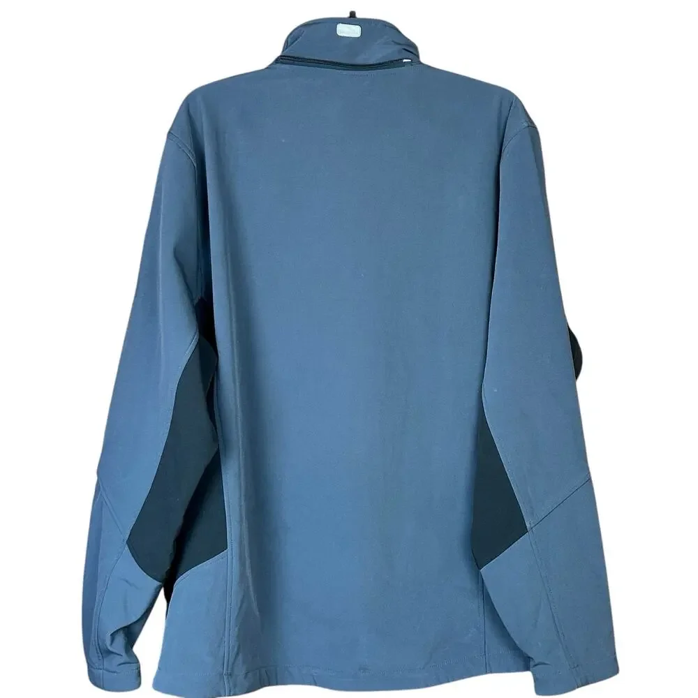 Tresspass Men Jacket Size XL Bluish Gray Softshell Waterproof Windproof Outdoors